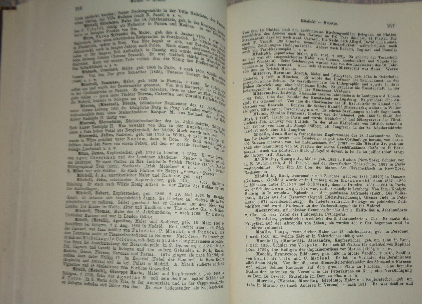 Allgemeines Kunstler-Lexikon - 6 Volumes set 1922 - Muller / Singer.