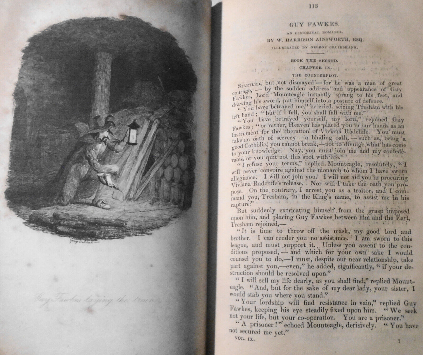 1841 Bentley's Miscellany Vol IX - Guy Fawkes, Longfellow, Ingoldsby, Crowquill