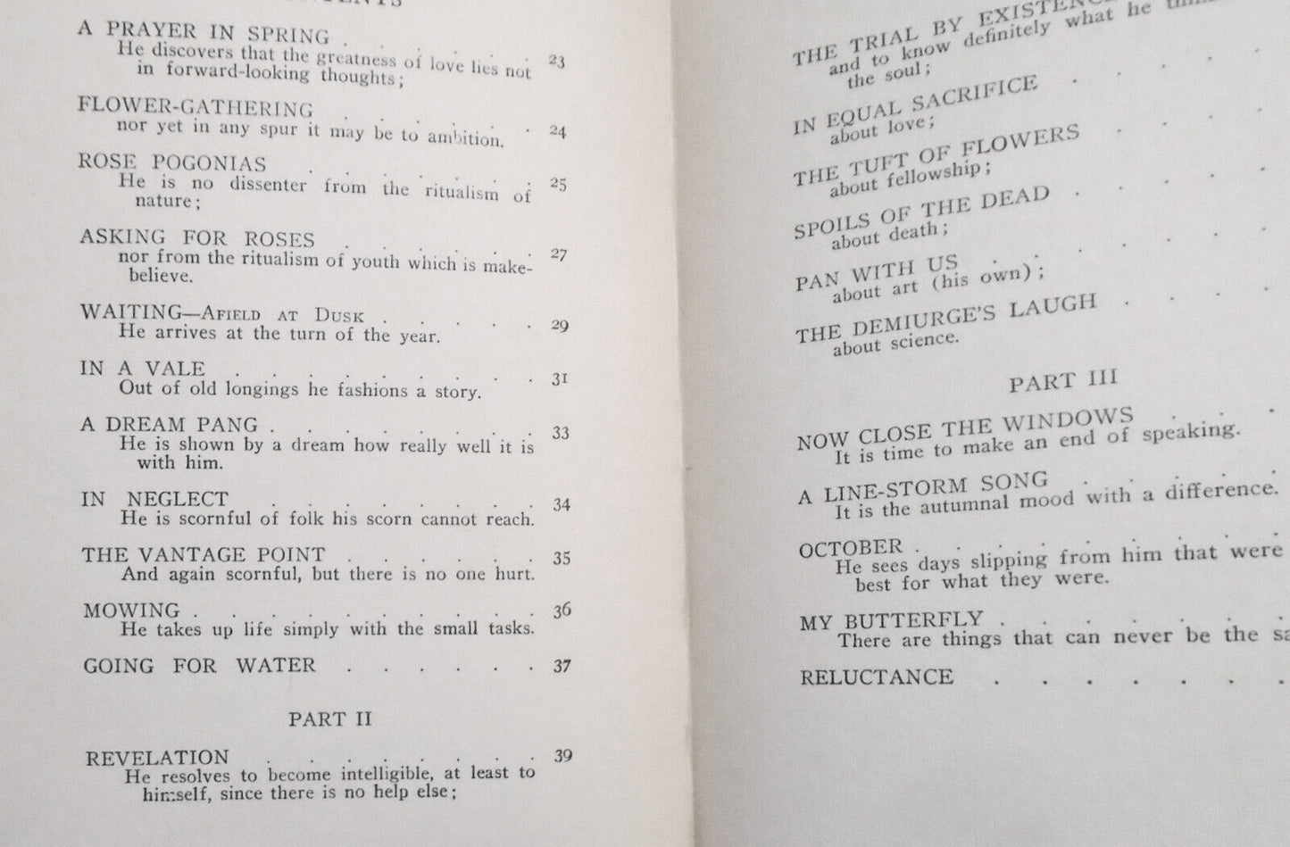 Robert Frost : A Boy's Will. First Edition, 1915.
