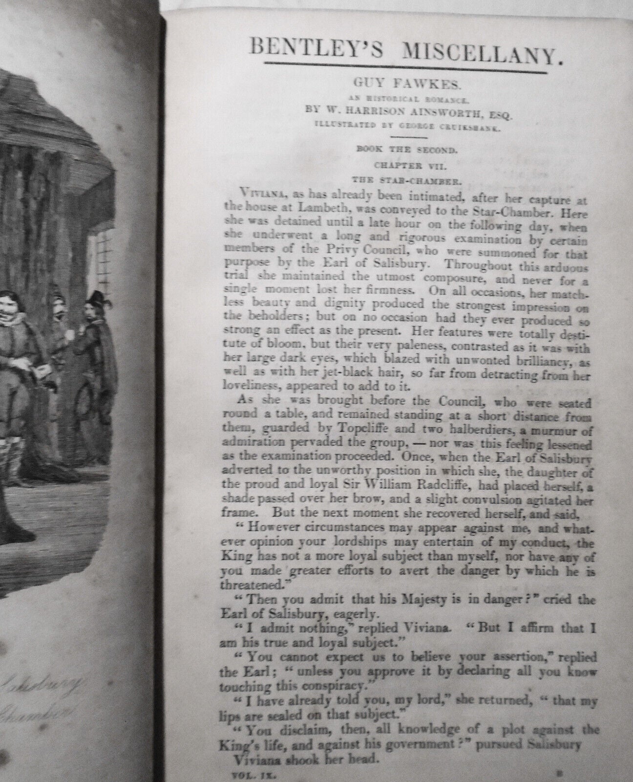 1841 Bentley's Miscellany Vol IX - Guy Fawkes, Longfellow, Ingoldsby, Crowquill