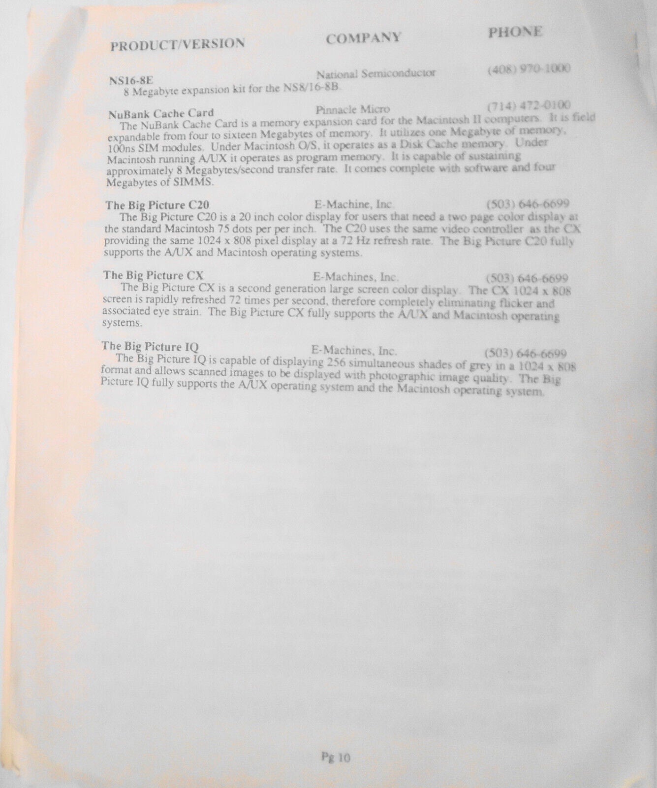 Apple A/UX - New Third-Party Products - New Features - October 1988