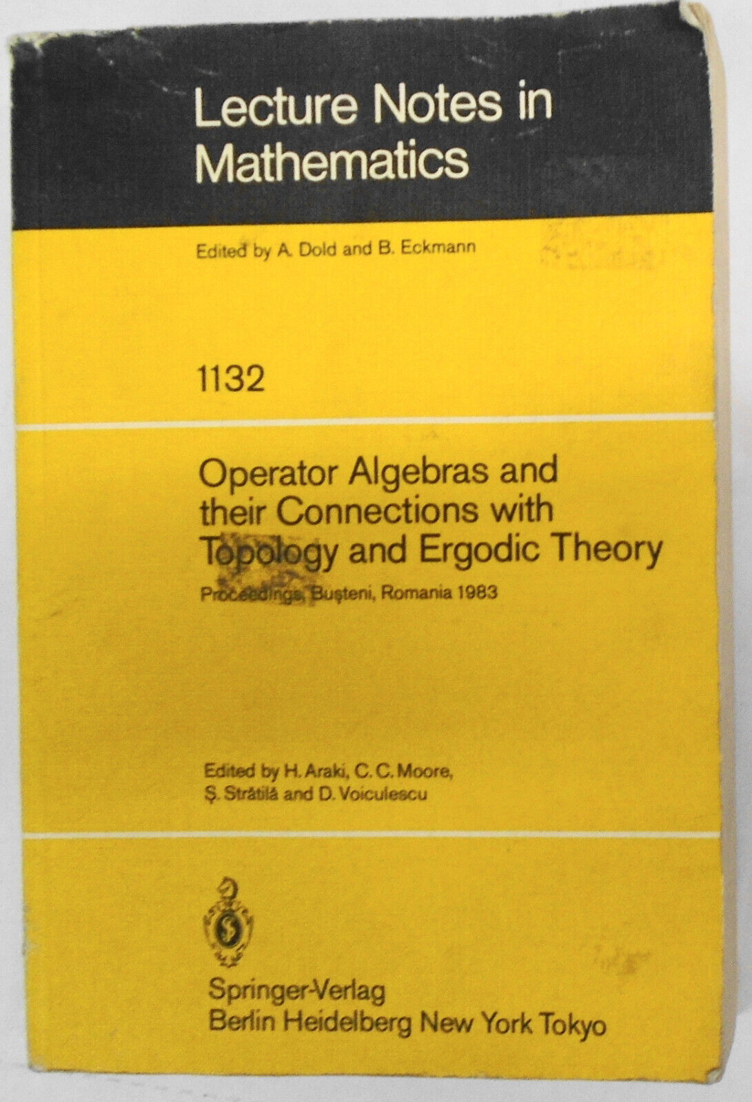 Operator Algebras And Their Connections With Topology And Ergodic Theory. 1985