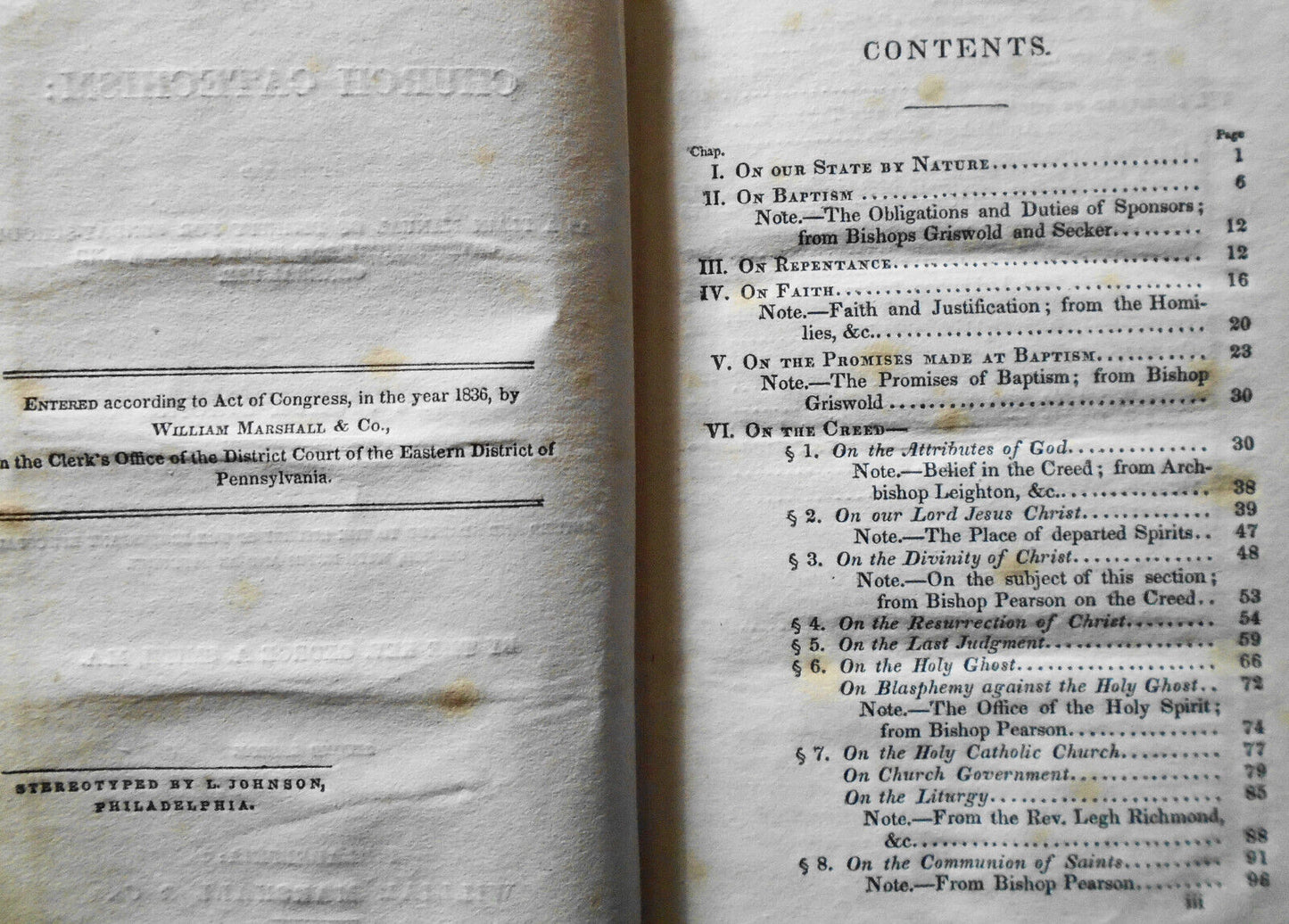 Scriptural Examinations On The Church Catechism, by Joshua Dixon. 1838