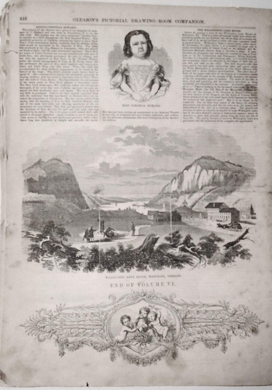 Gleason's Pictorial, July 1, 1854. Bass fishing; Scenes in Java; Gloucester, MA