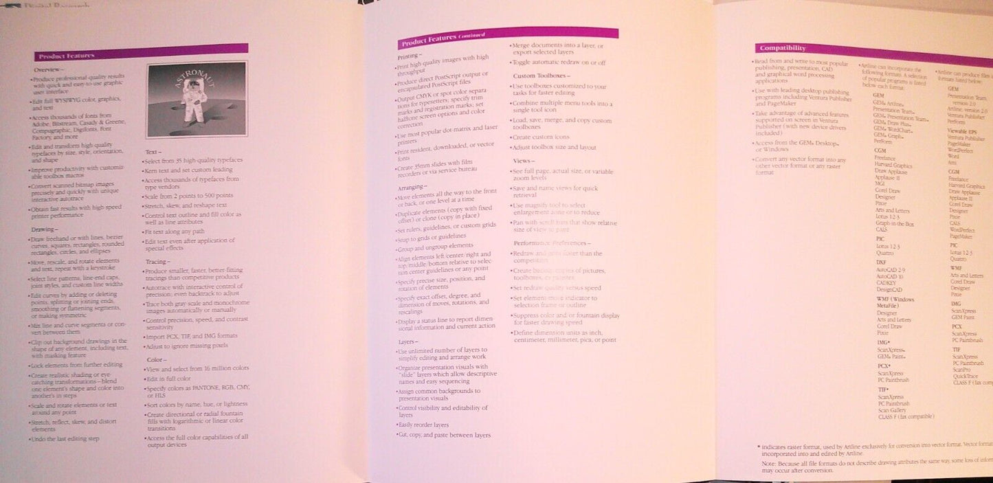 Digital Research Press Kit, 1990 - Artline, Dr. Dos & Presentation Team.
