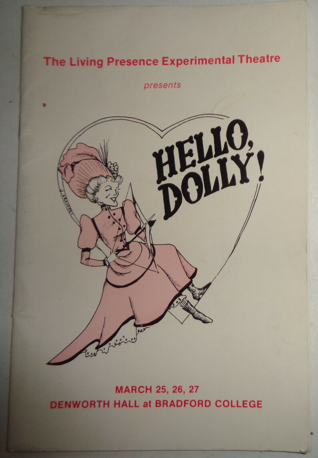 HELLO, DOLLY! - PROGRAM - Living Presence Experimental Theatre, Bradford College