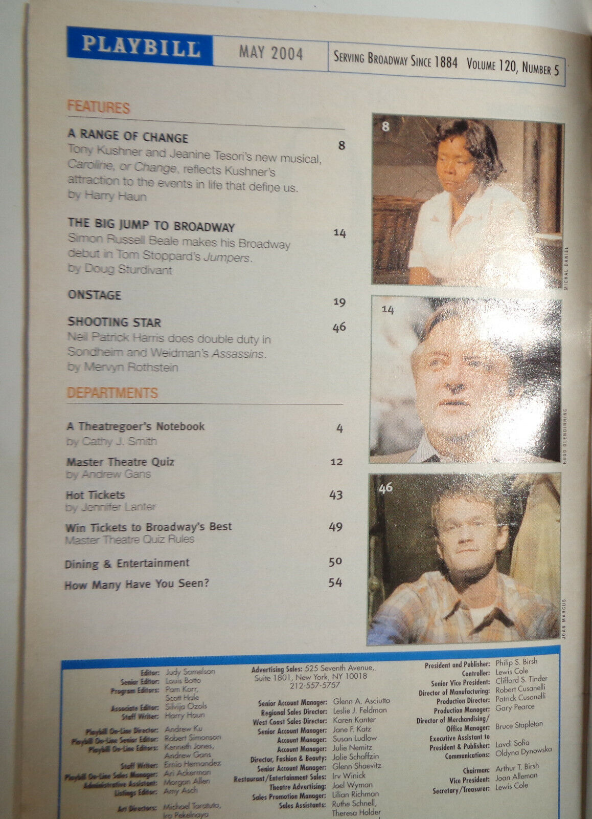 JUMPERS - PLAYBILL - MAY 2004