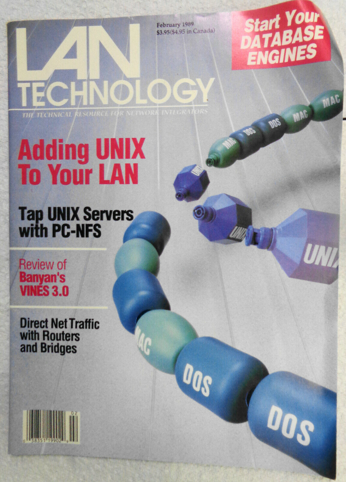 LAN Technology Magazine, February 1989. Adding UNIX.