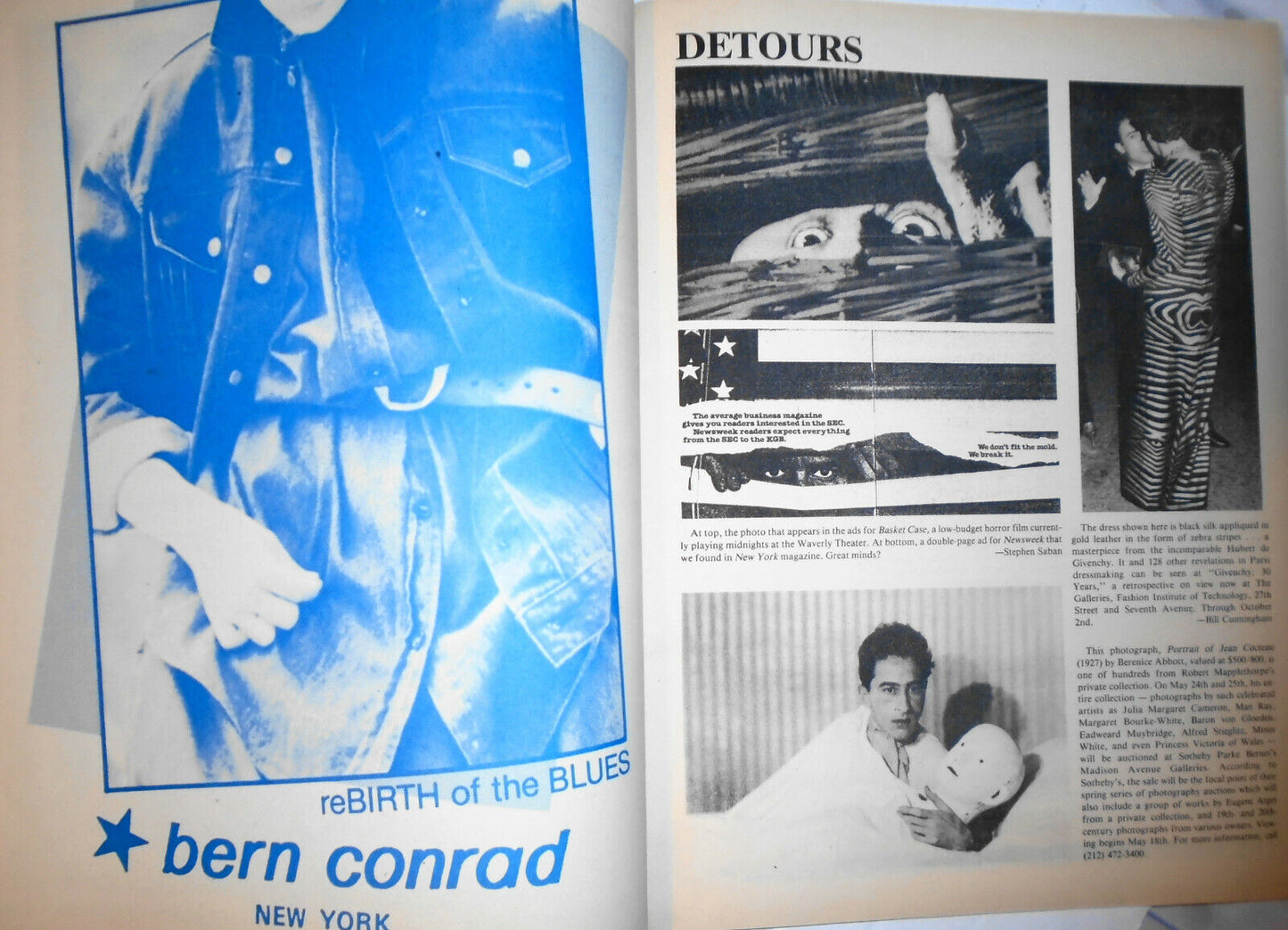 Details Magazine June 1982 - Hip-hop. .. Beating the Rap -- Susanne Bartsch ...