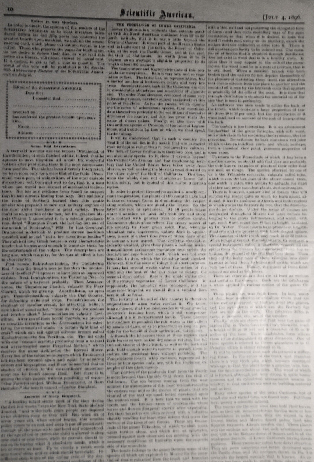 1896 Gigantic Turtle & Lower California Vegetation -- 6 prints & story