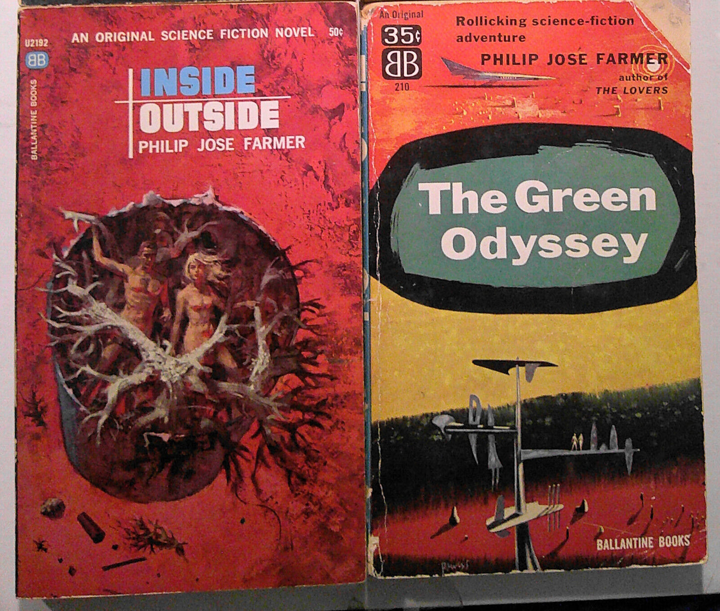 Philip Jose Farmer : 4 vintage science fiction first printing paperbacks lot