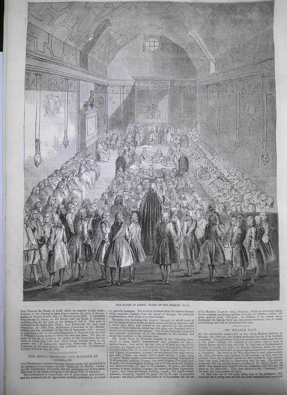 Illustrated London News, February 9, 1861 - Opening of Parliament; Coventry woes