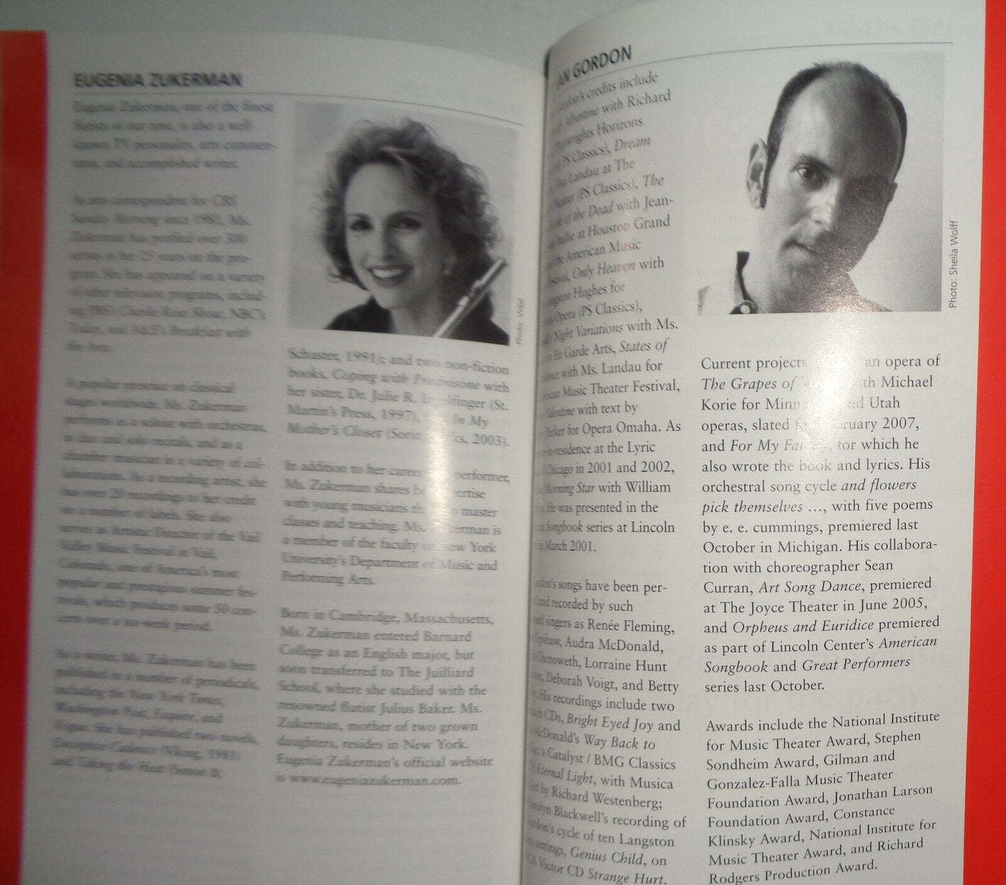 MARGARET LATTIMORE, STEPHANIE NOVACEK - CARNEGIE HALL PLAYBILL 2006