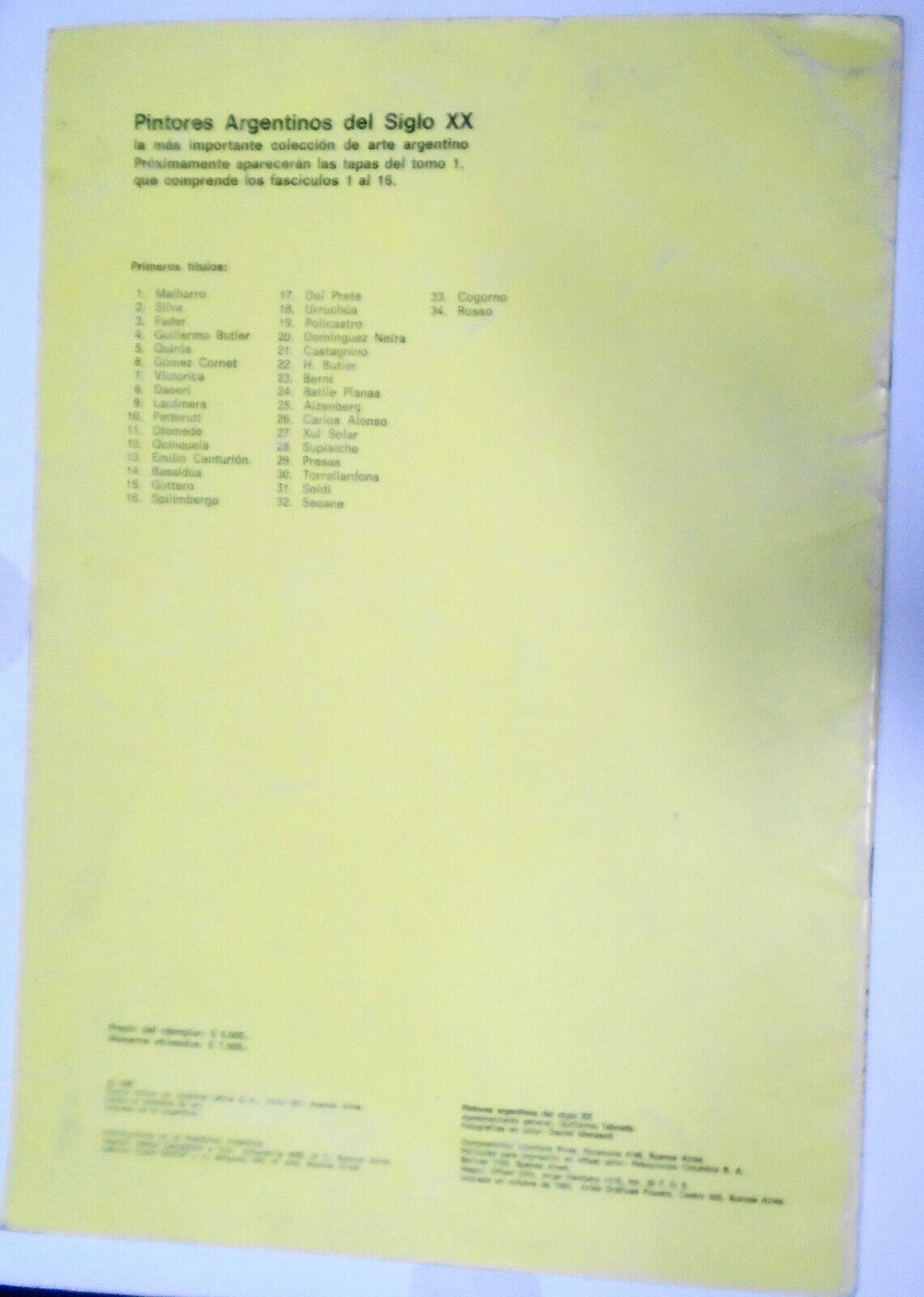 SUPISICHE : Pintores Argentinos del Siglo XX, 28. 1981. Text Jorge Lopez Anaya