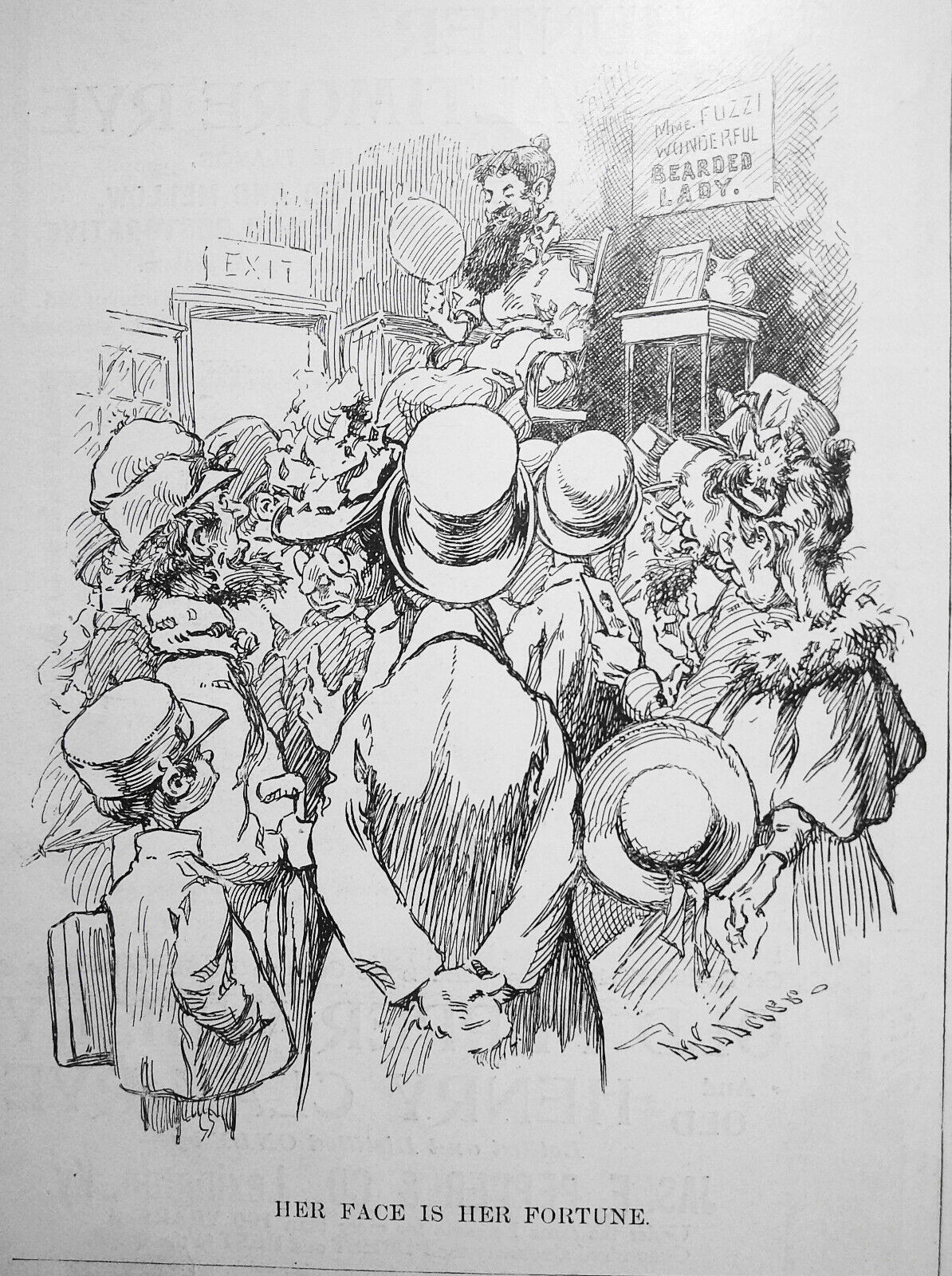 Her Face is her Fortune - Harper's Weekly, January 29, 1898