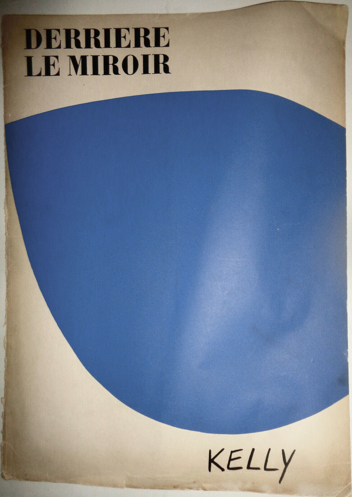 ELLSWORTH KELLY ORIGINAL LITHOGRAPH - DERRIERE LE MIROIR No 110 1958 FRONT COVER