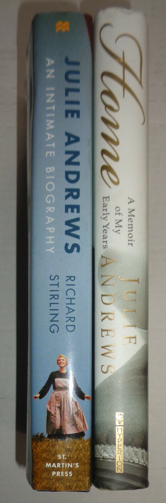 Home by Julie Andrews & Julie Andrews by Richard Stirling - 1st Editions HC/DJs
