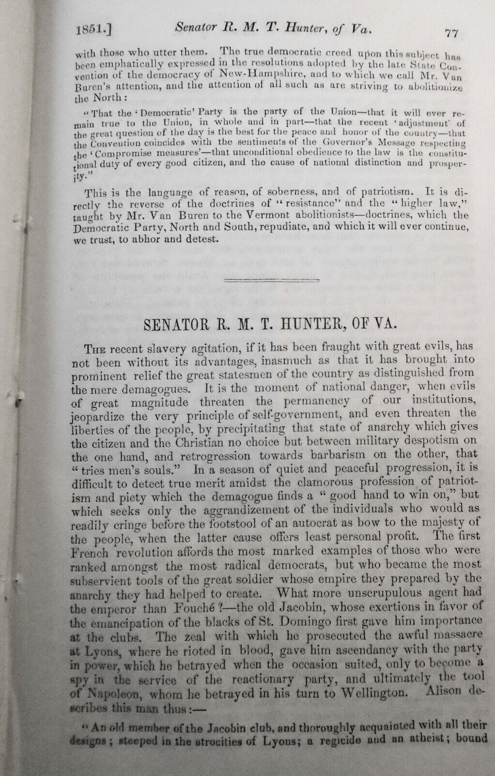 The United States Magazine and Democratic Review, July 1851