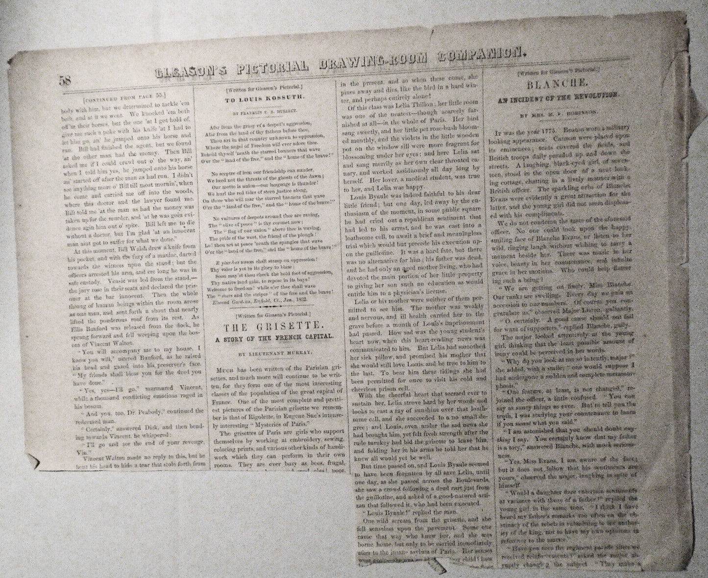 View of the City of Cleveland, Ohio, From the Lake - Gleason's Pictorial, 1850s