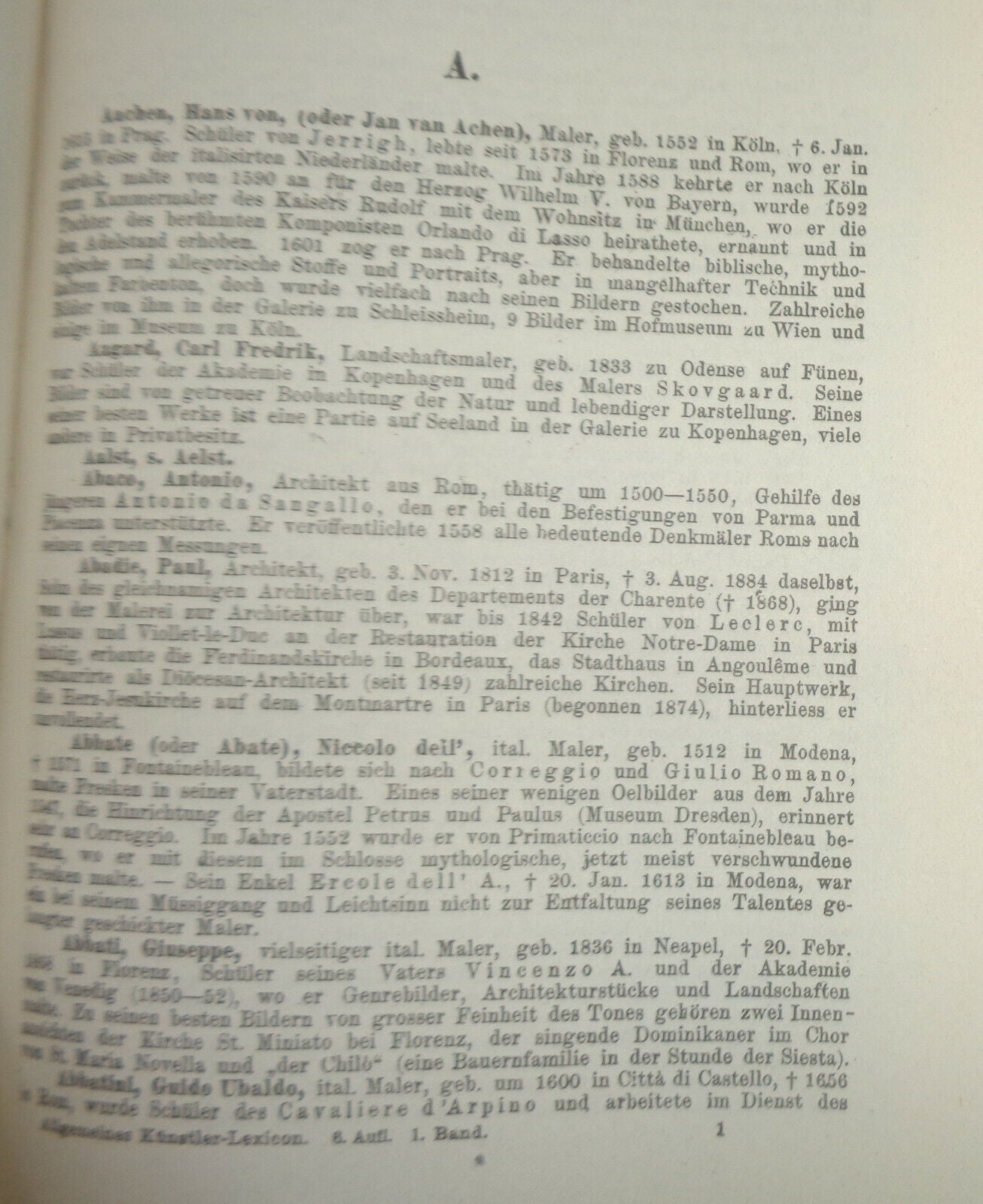 Allgemeines Kunstler-Lexikon - 6 Volumes set 1922 - Muller / Singer.