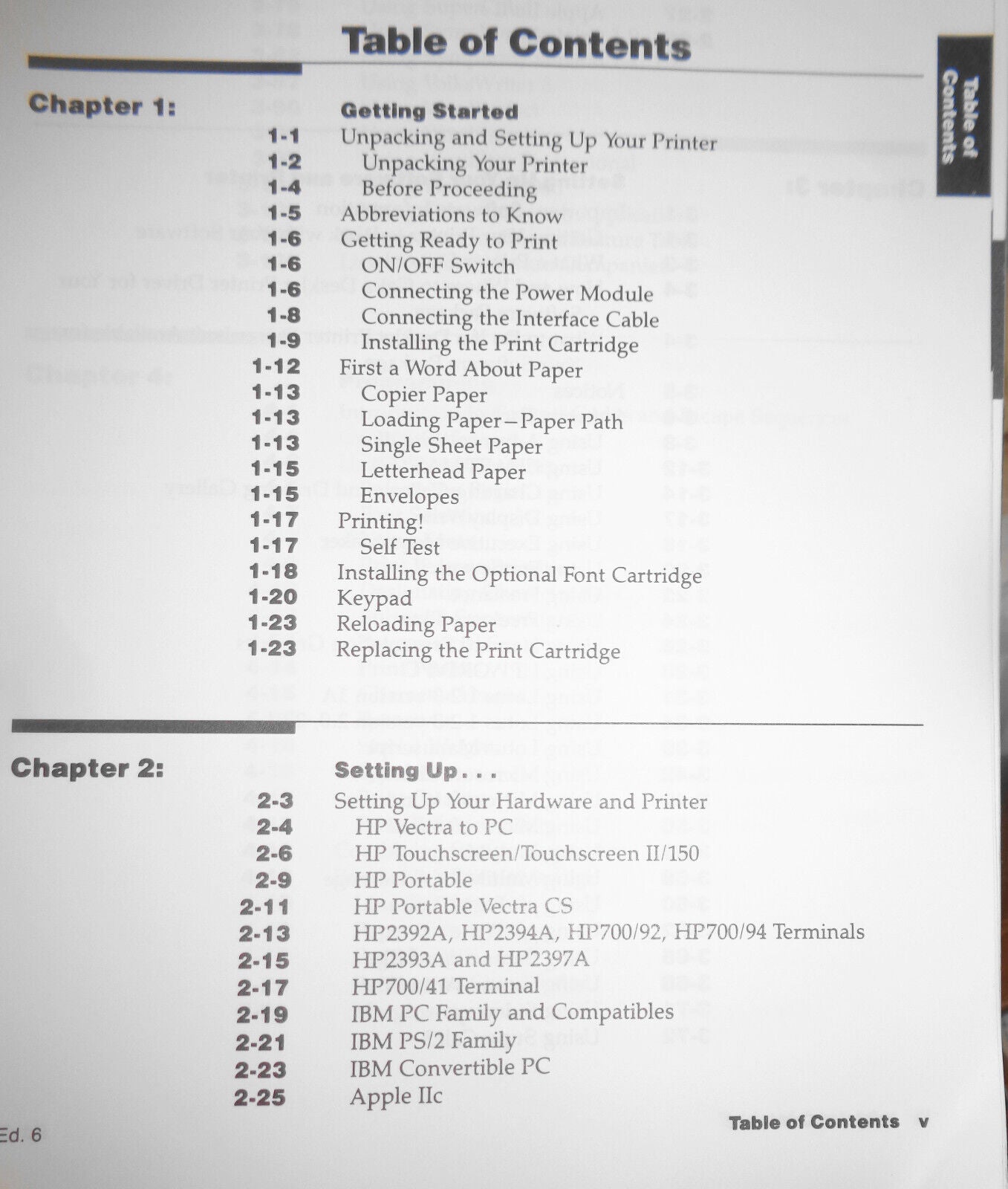 Hewlett-Packard DeskJet Professional Printer : Owner's Manual. 1988