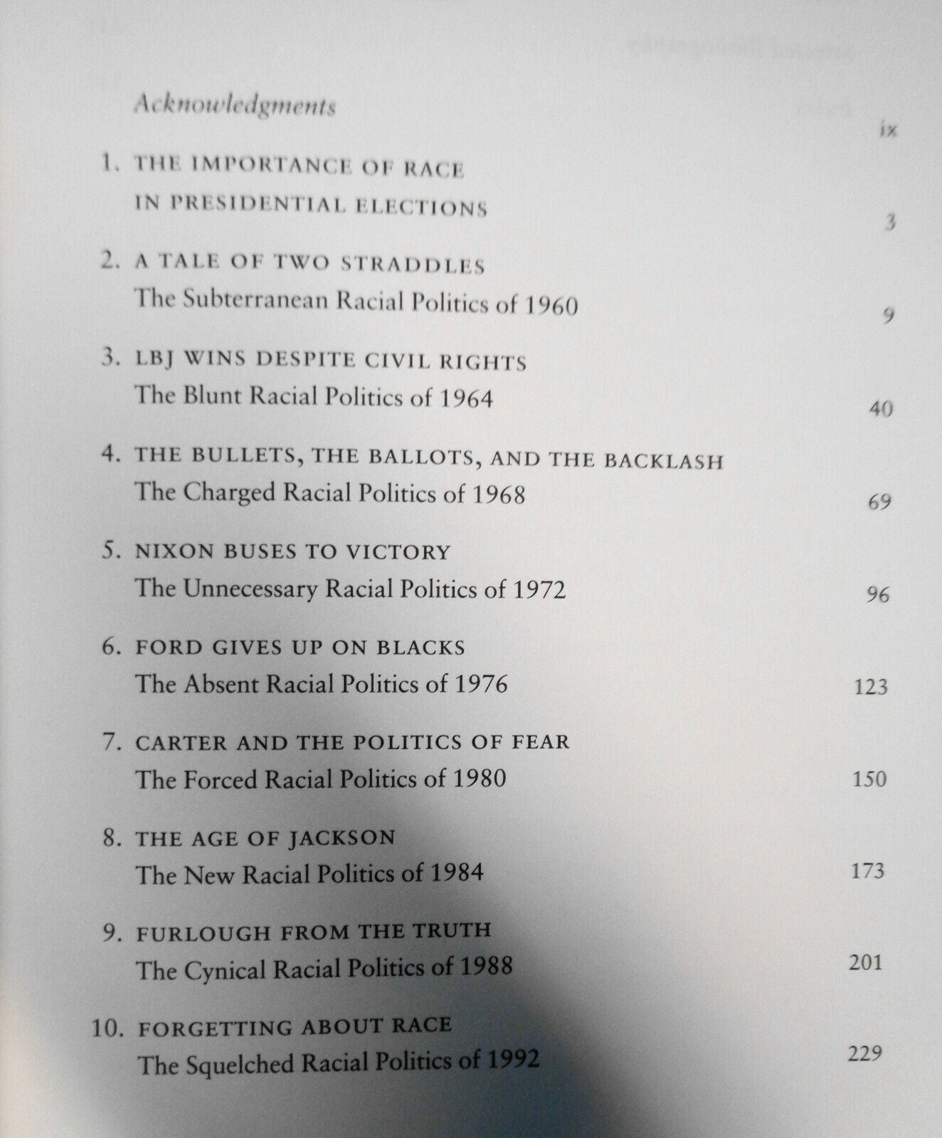 Running on Race : Racial Politics in Presidential Campaigns, 1960-2000 by...
