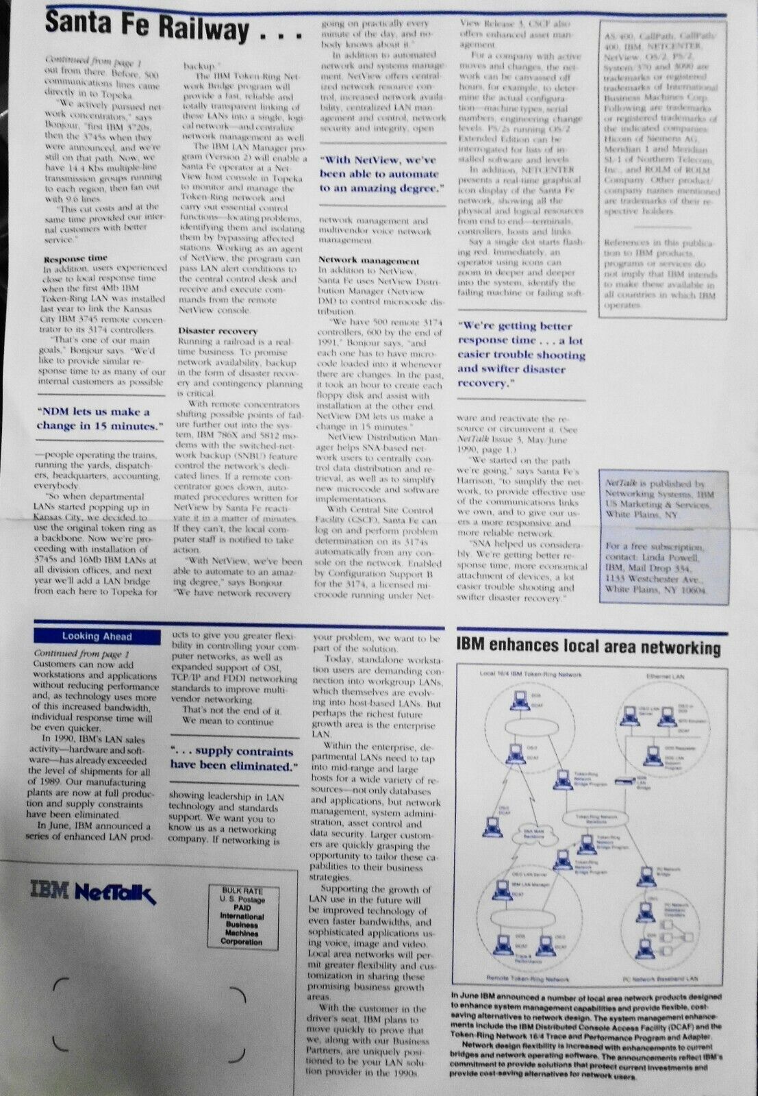 IBM NetTalk, 1990 Issue 4.