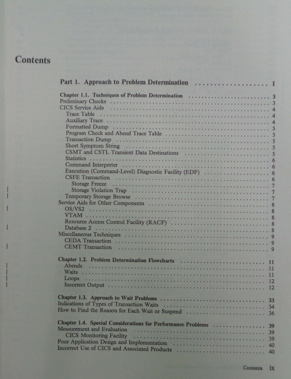 IBM CICS Recovery & Restart + Problem Determination Guides 1985 Version 1.7 NEW