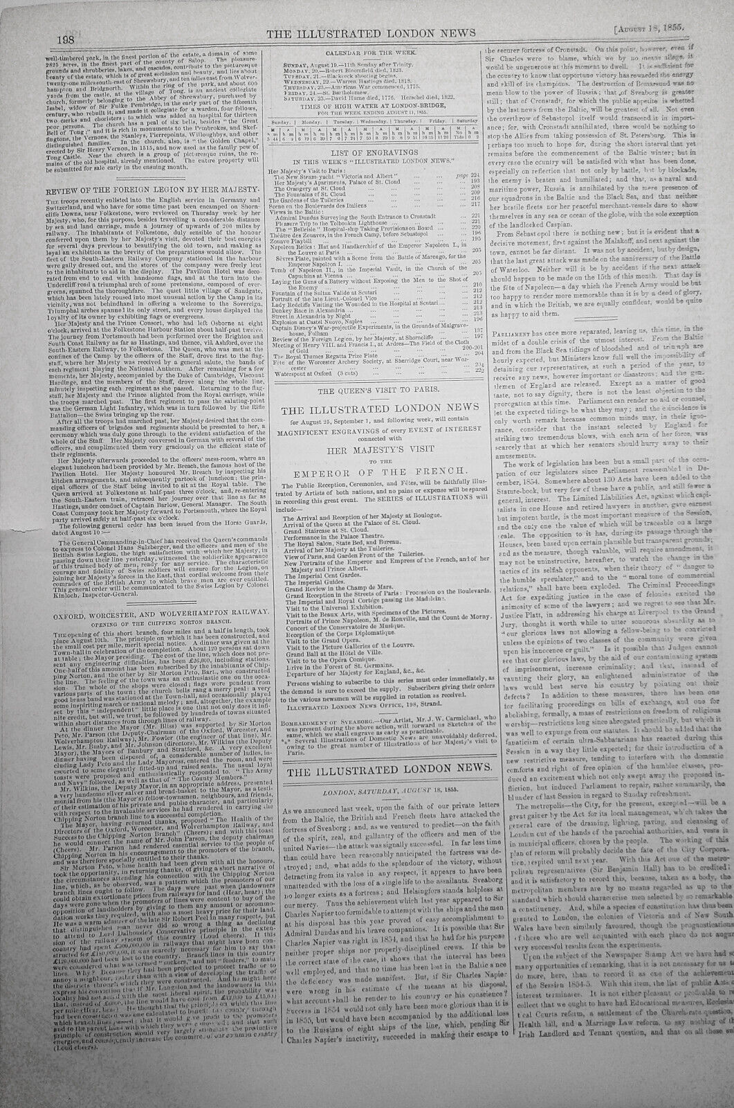 Captain Disney's War Projectile Experiments - Illustrated London News - 1855