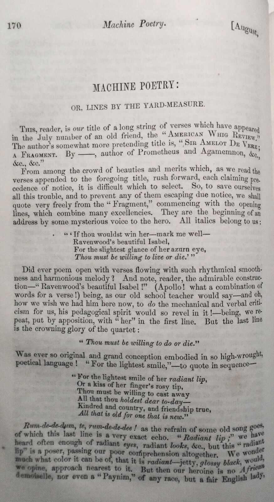 The United States Magazine and Democratic Review, August 1851