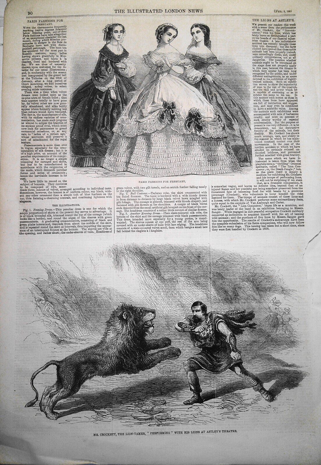 New Flag Of The State of South Carolina - Illustrated London News, Feb. 2, 1861