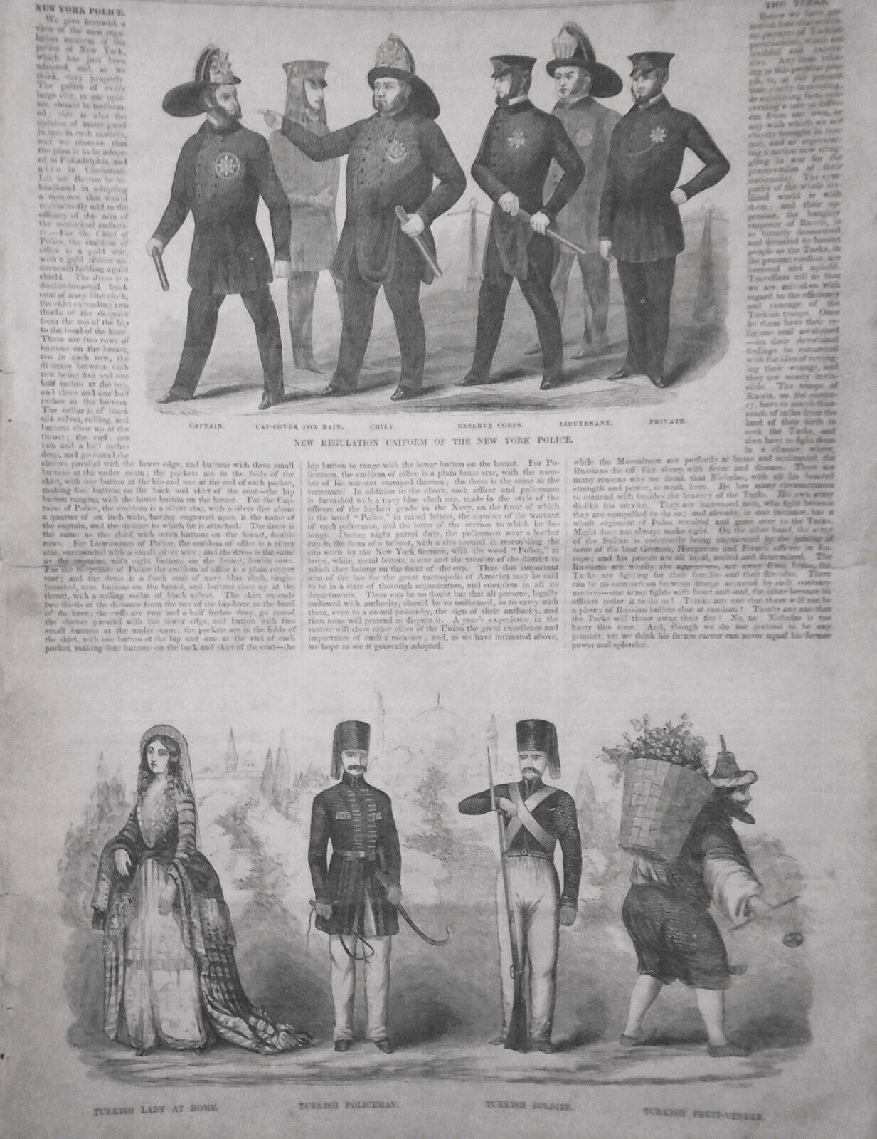 Gleason's Pictorial January 7, 1854 - New Year celebrations; Portraits of rulers