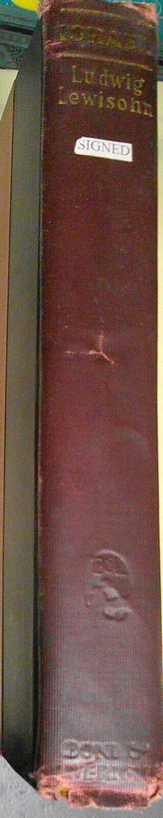 Israel, by Ludwig Lewisohn. SIGNED First Edition, 1925.