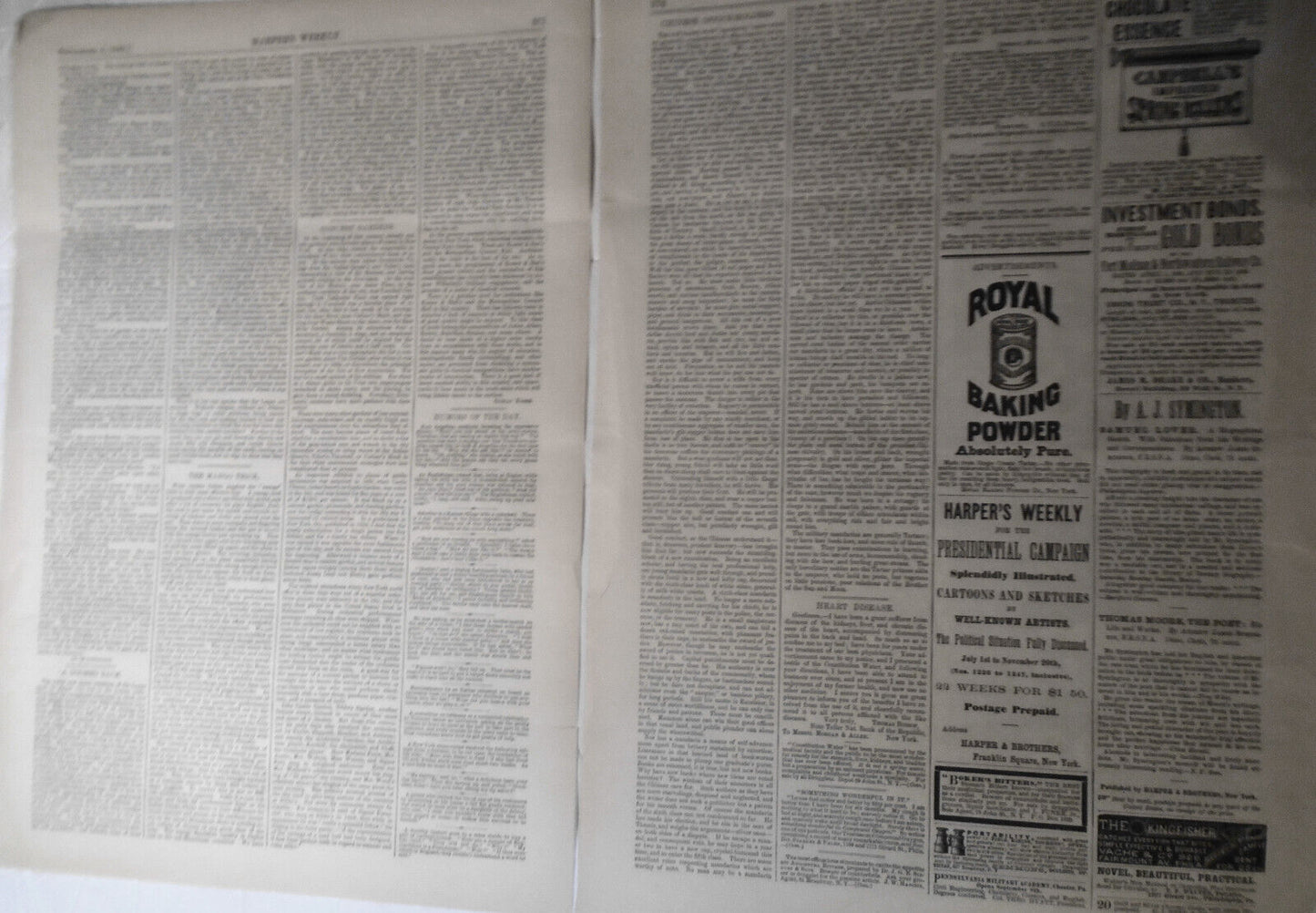 1880 Knights Templar in Chicago : Grand Ball & Camp de Molai - 2 original prints