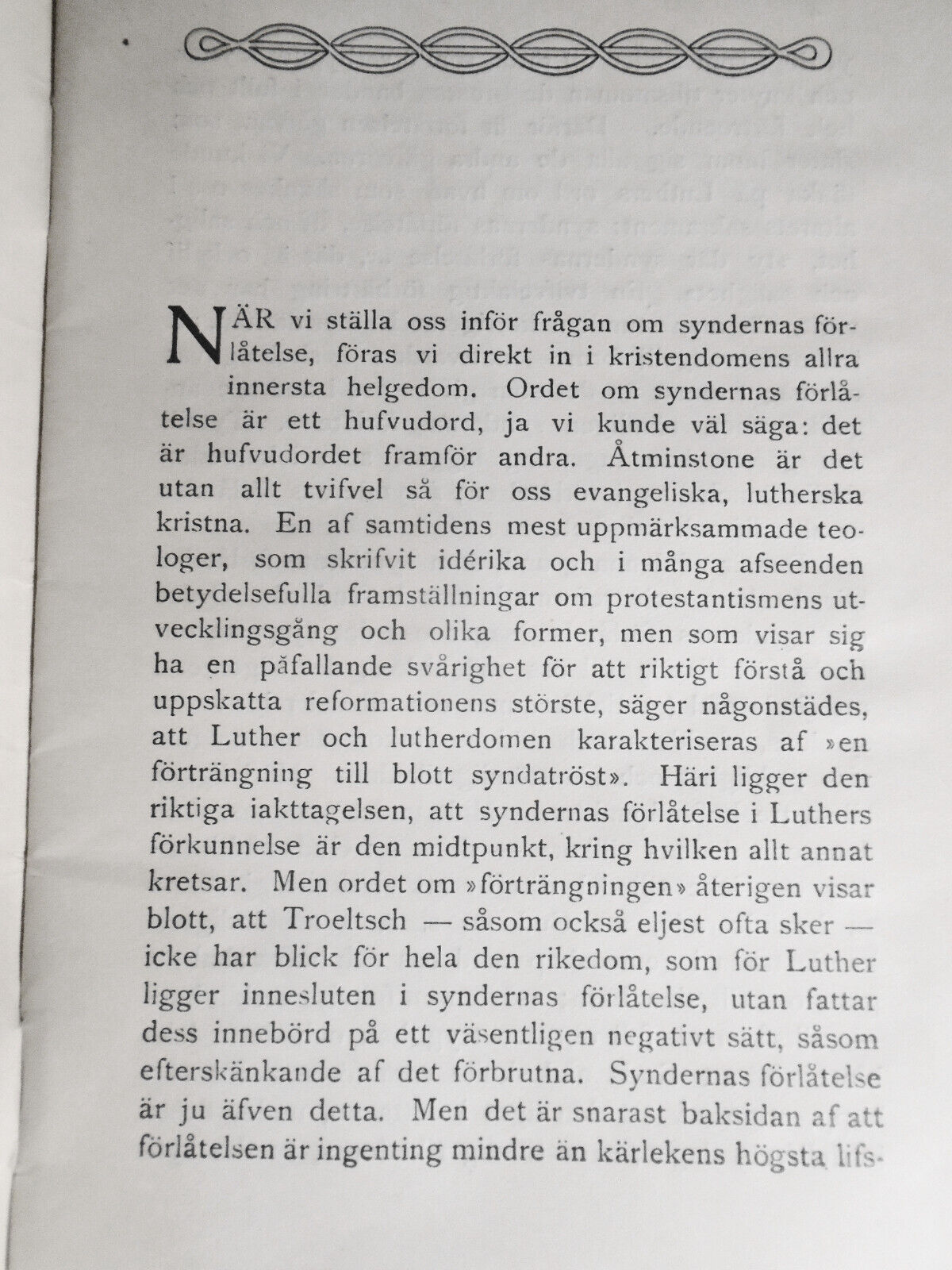 Syndernas förlåtelse, by Gustaf Aulén. First Edition. 1915
