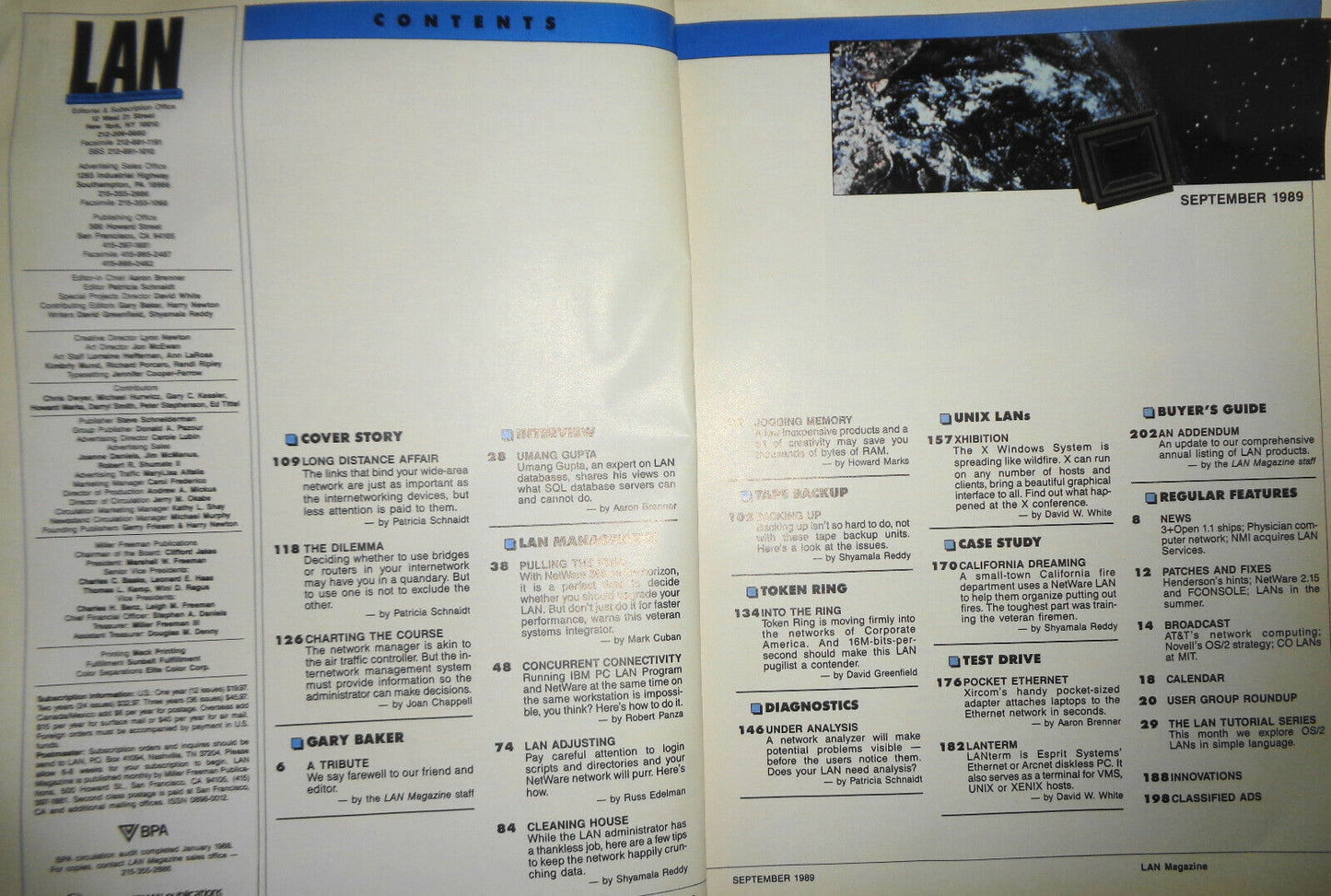 LAN, The Local Area Network Magazine - September 1989