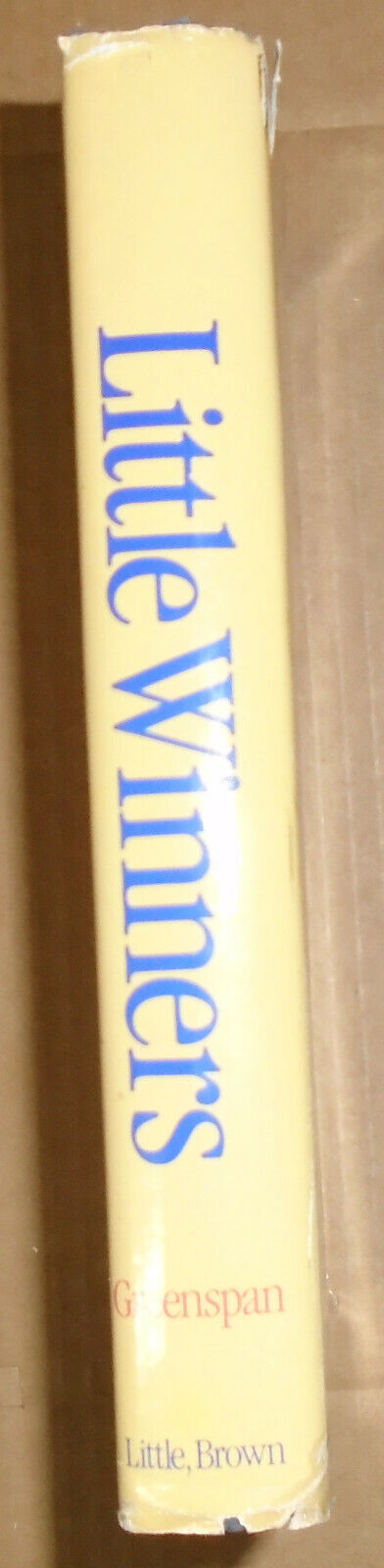 Little Winners, by Emily Greenspan - SIGNED First Edition, 1983. Hardcover/DJ