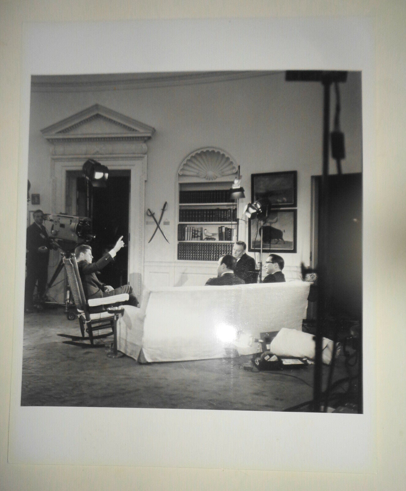 1962 President Kennedy : Oval Office : Country should be pleased this Christmas