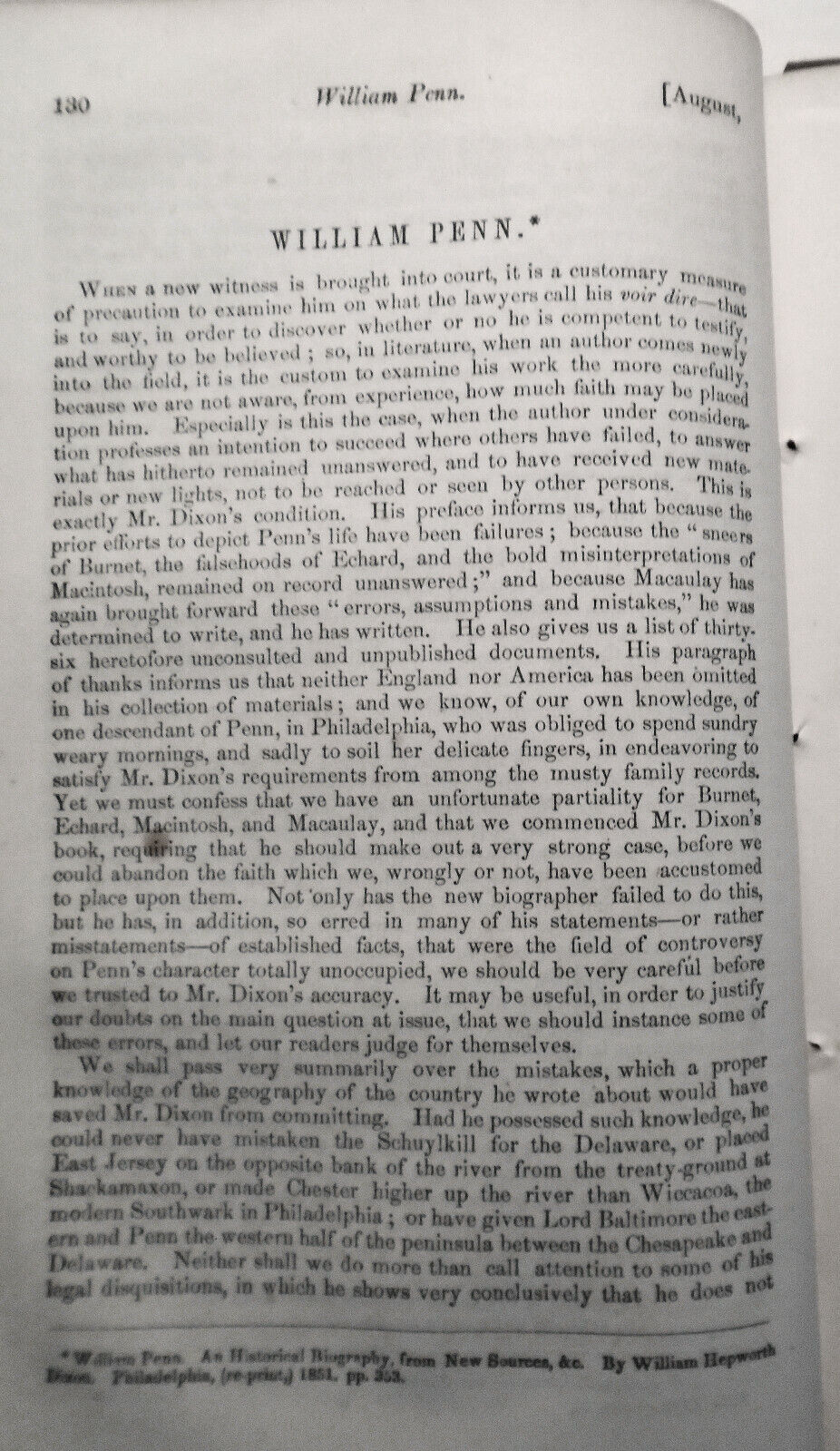 The United States Magazine and Democratic Review, August 1851