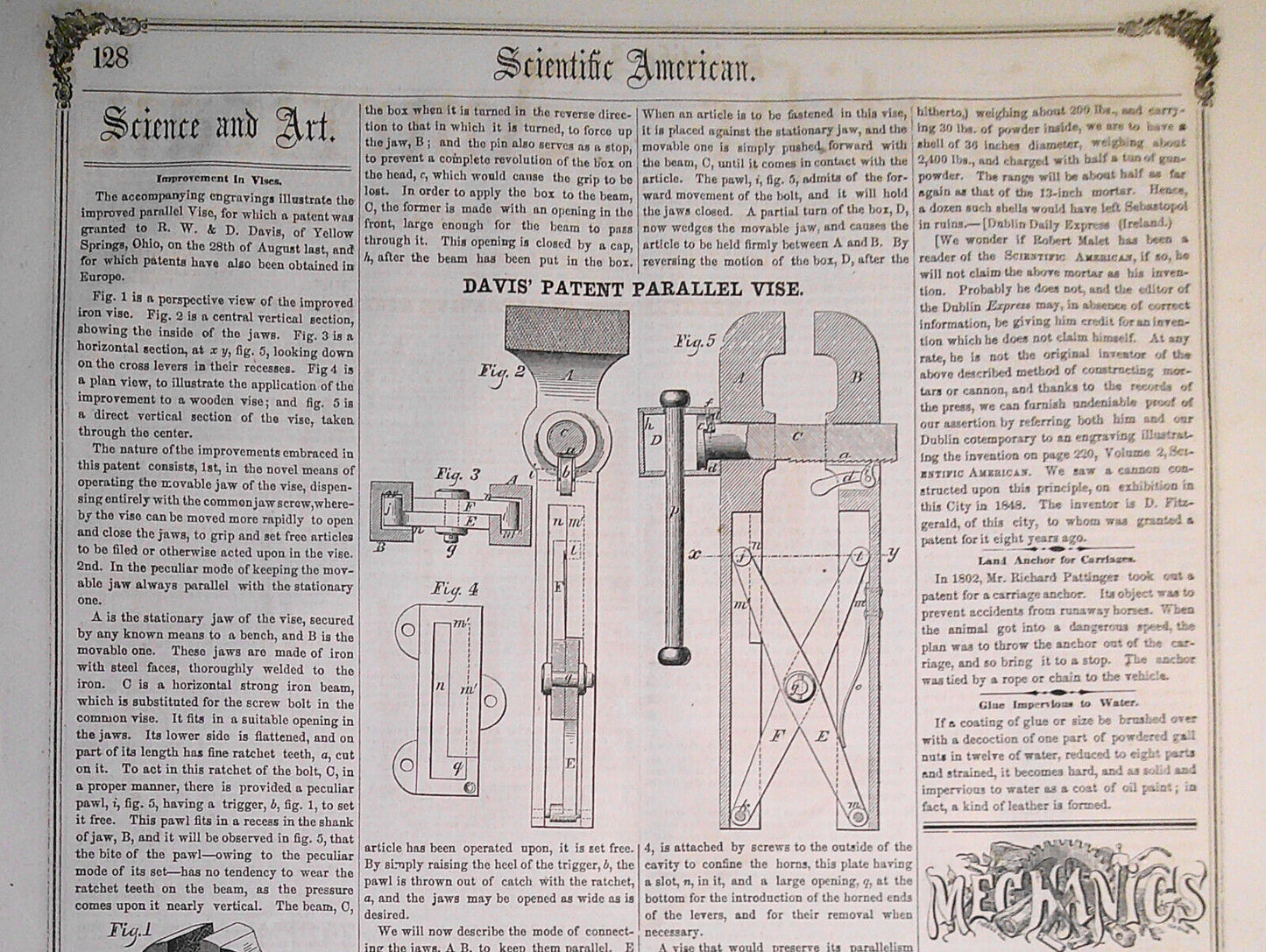 Scientific American, December 29, 1855. Franklin's great discovery; etc