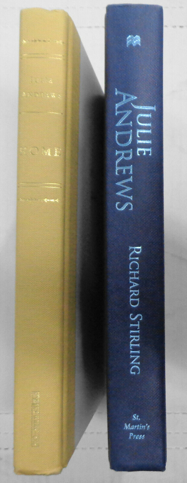 Home by Julie Andrews & Julie Andrews by Richard Stirling - 1st Editions HC/DJs