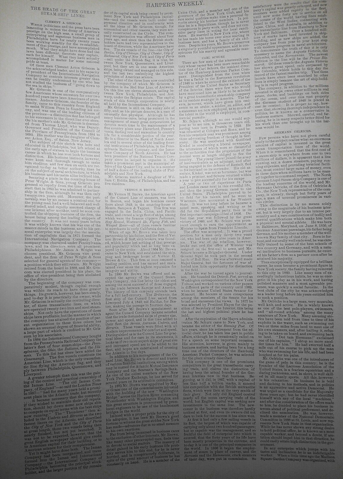 Harper's Weekly April 4, 1891 Big Fishing by Frederick Remington; Badminton etc