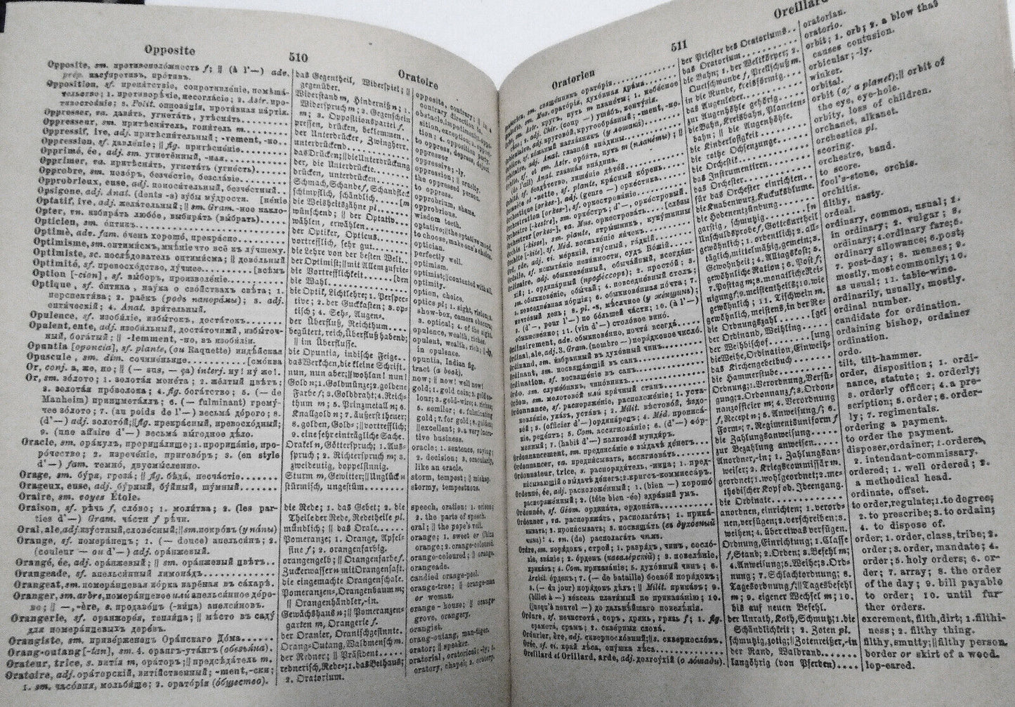 1900 Nouveaux dictionnaires parallèles des langues (4) ... Pt. 2 ... français