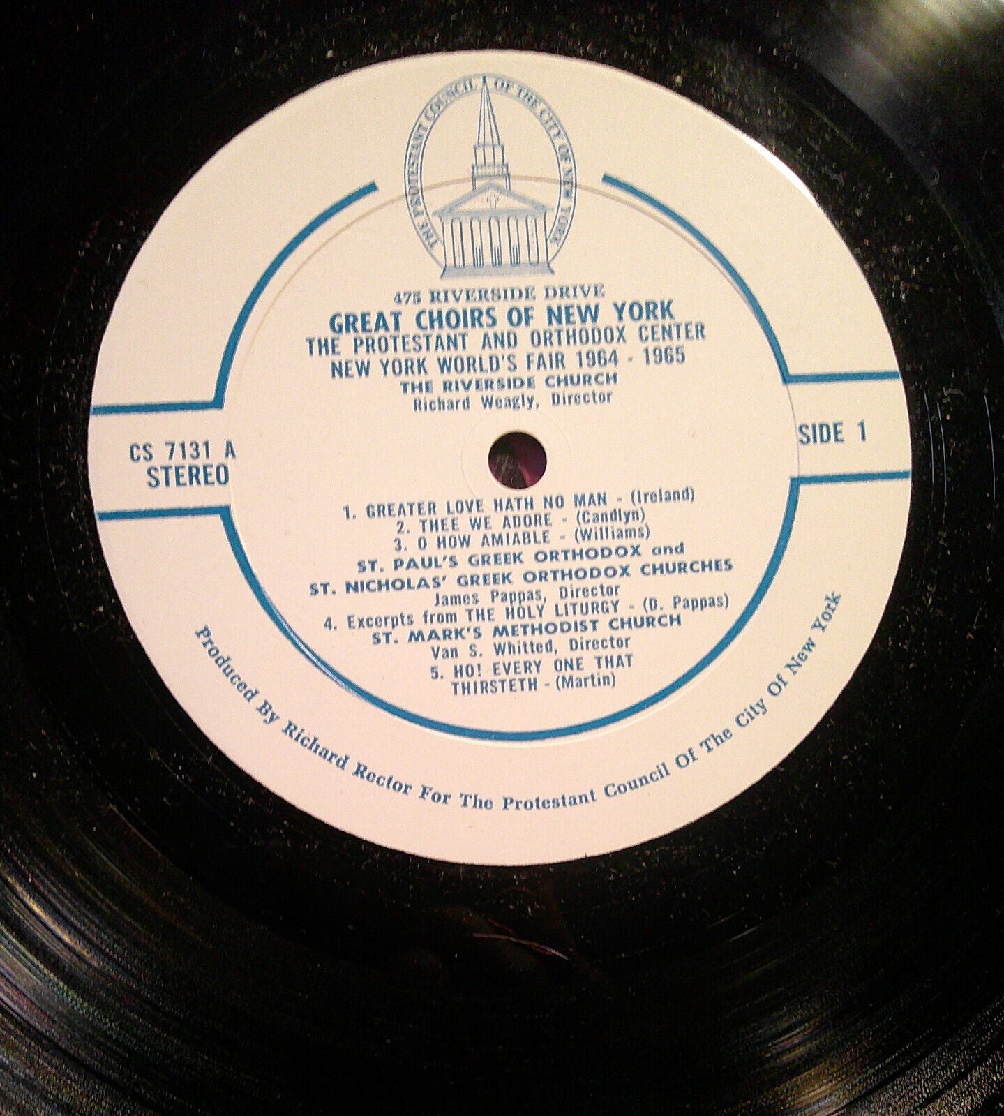 Great Choirs of New York LP - Protestant & Orthodox Center at World's Fair 1965