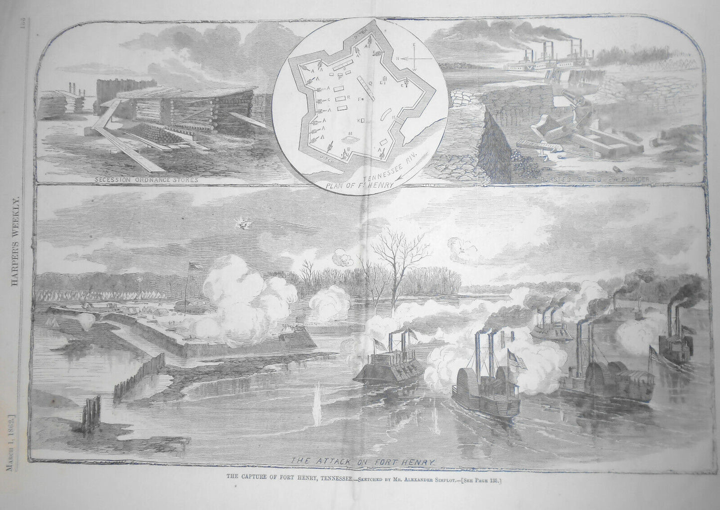 Harper's Weekly - Original Complete Issue - March 1, 1862 - Civil War