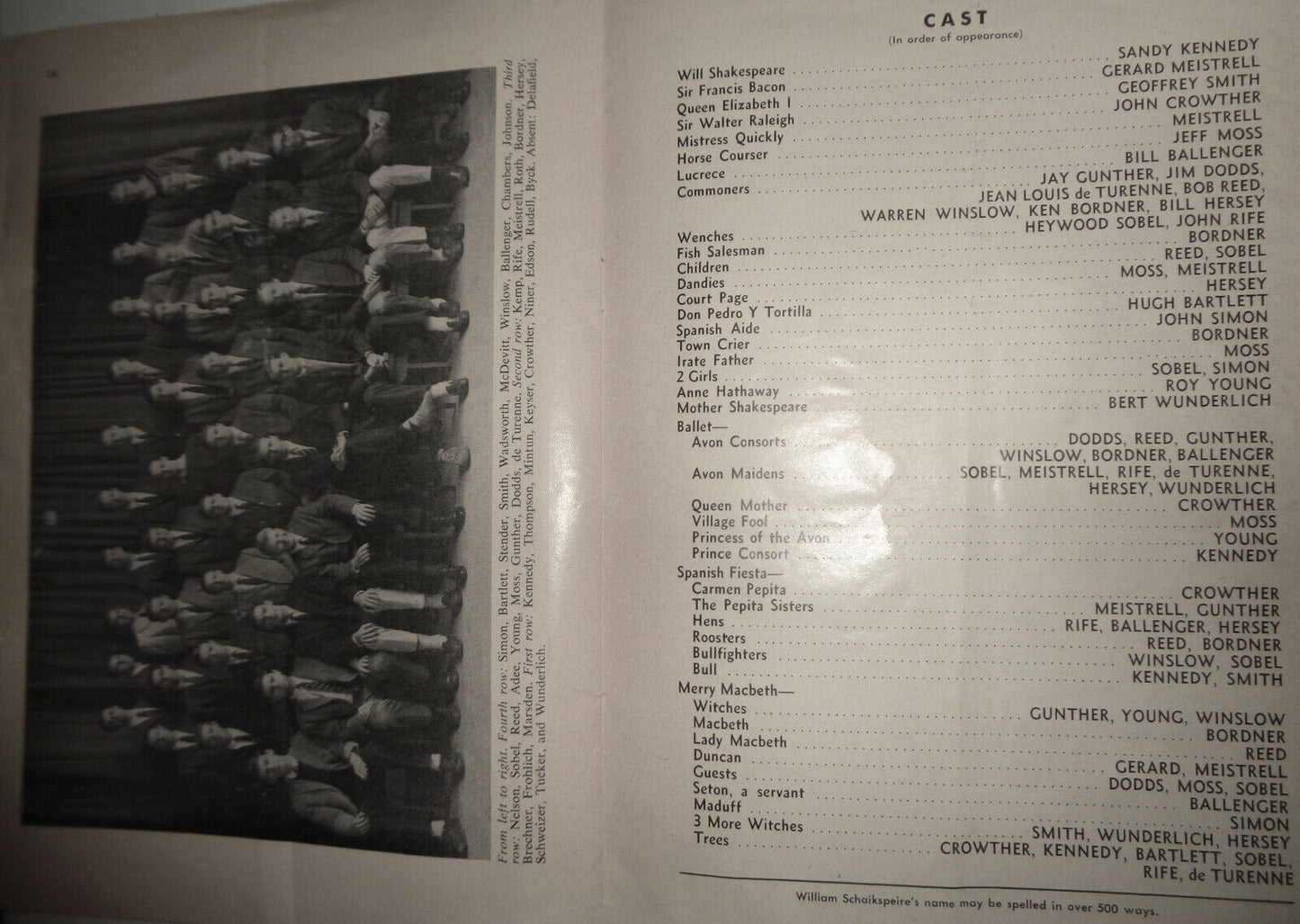 A MIDSUMMER NIGHT SCREAME - PROGRAM - TRIANGLE CLUB OF PRINCETON UNIVERSITY 1960