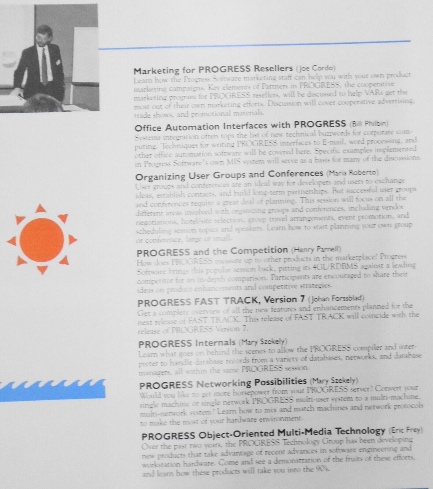 1990 PROGRESS Application Development System, Users Conference - Program