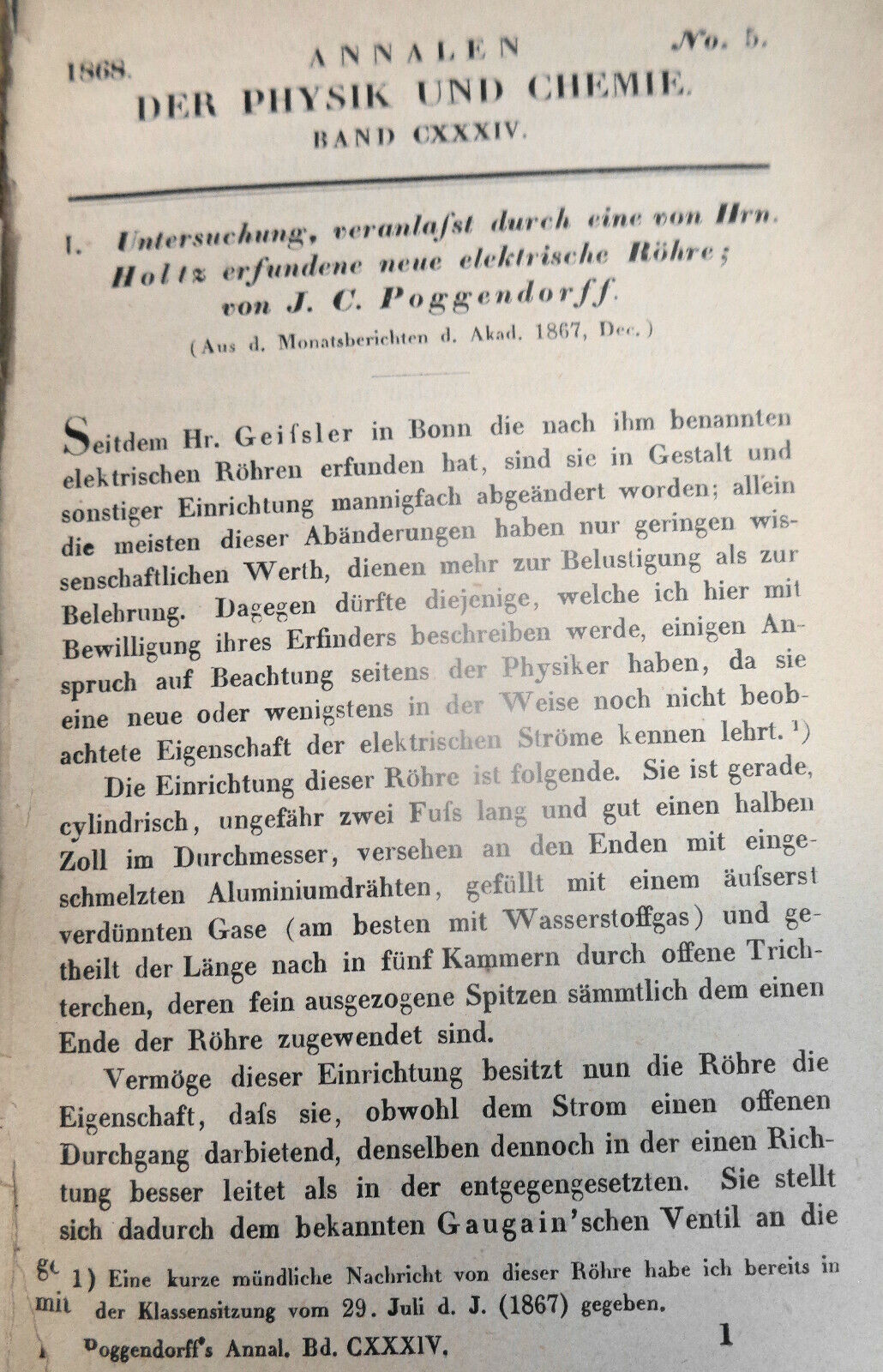 Annalen der Physik und Chemie. 1868. Band CXXXIV. No. 5.
