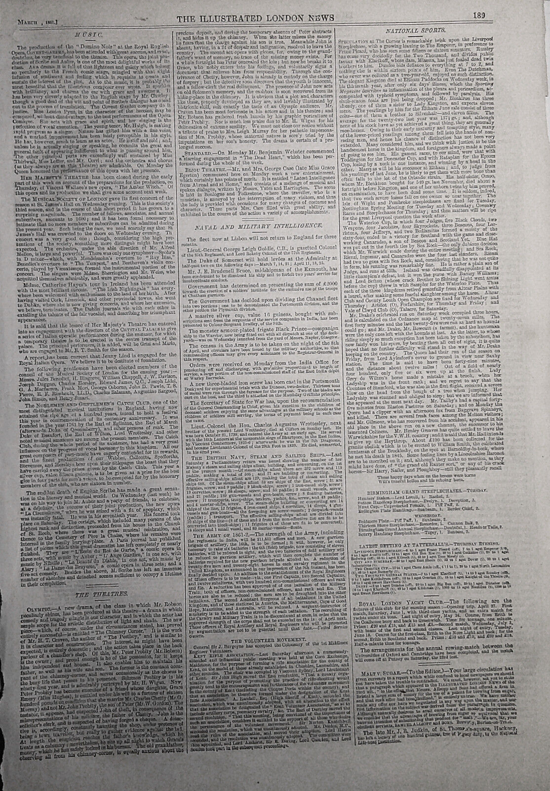 Storm at Kingstown Dublin, Loss of Captain Boyd. Illustrated London News, 1861