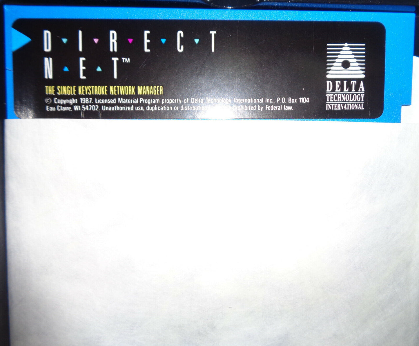 Direct Net: single keystroke network manager software, by Delta Technology 1987
